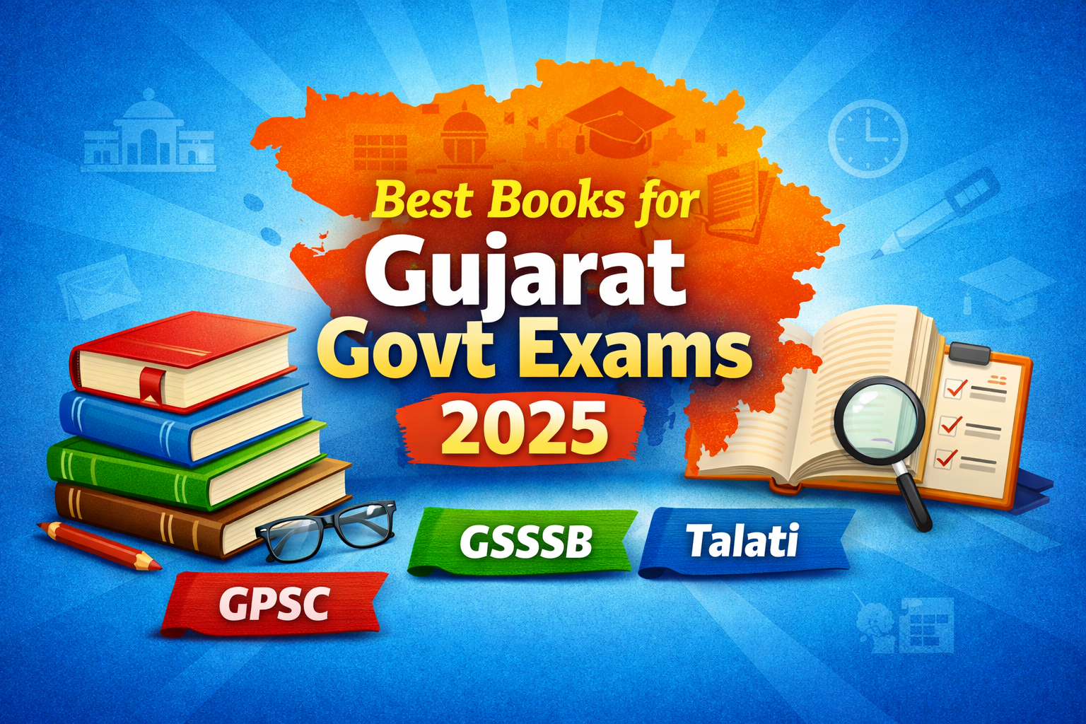 Best Books for Gujarat Government Exams 2025 – Complete Preparation Guide